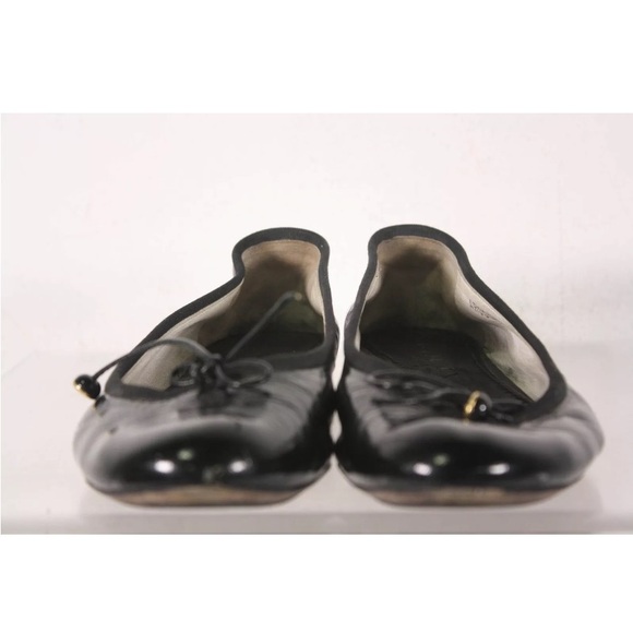 Chanel Black 38.5 Patent Leather Ballet Flats - Picture 9 of 9